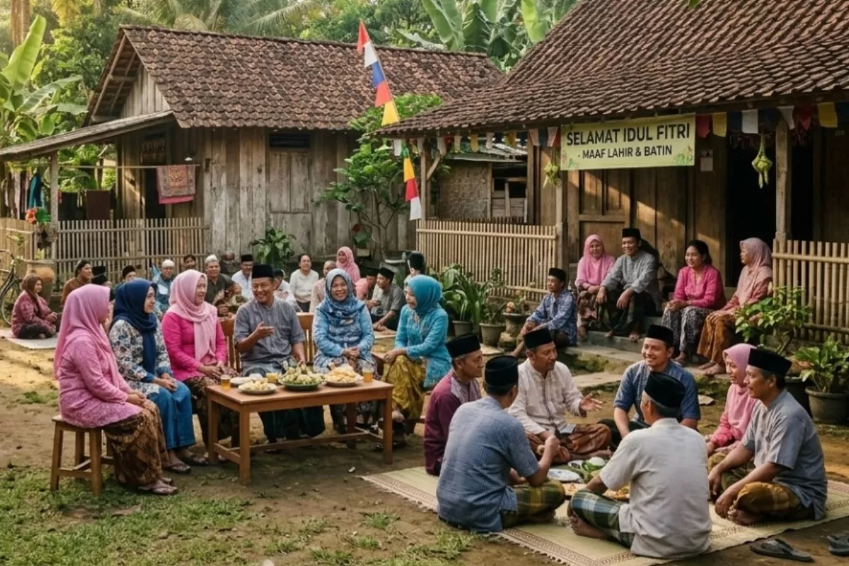 suasana mudik lebaran Indonesia