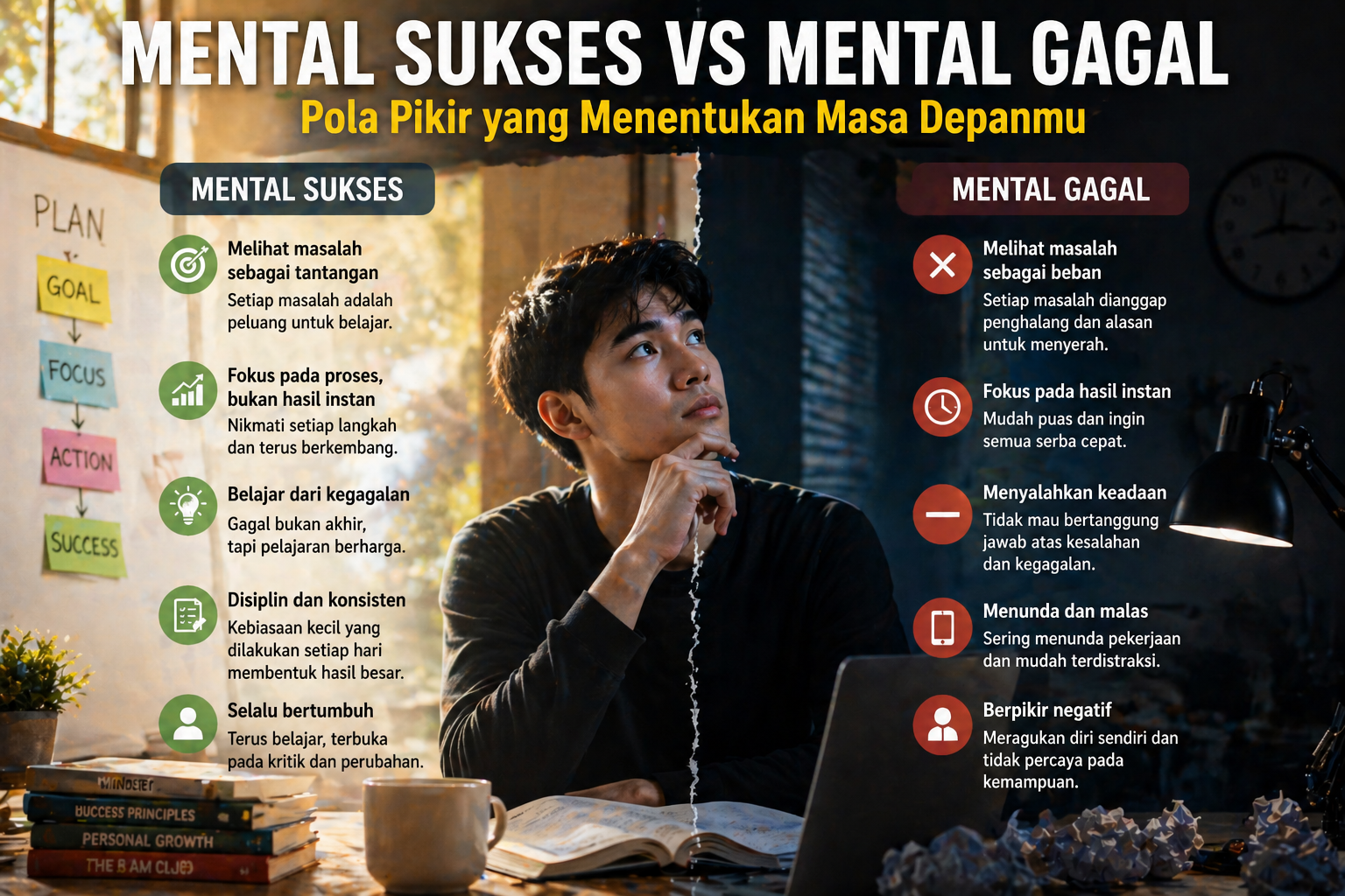mental sukses vs mental gagal