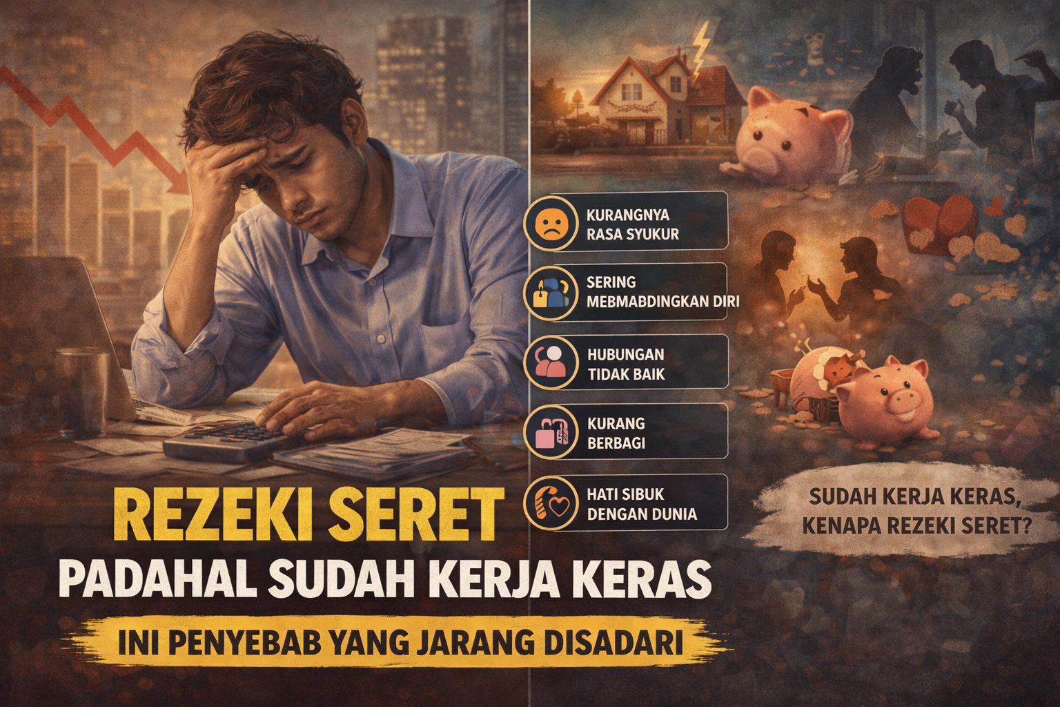 rezeki seret penyebab