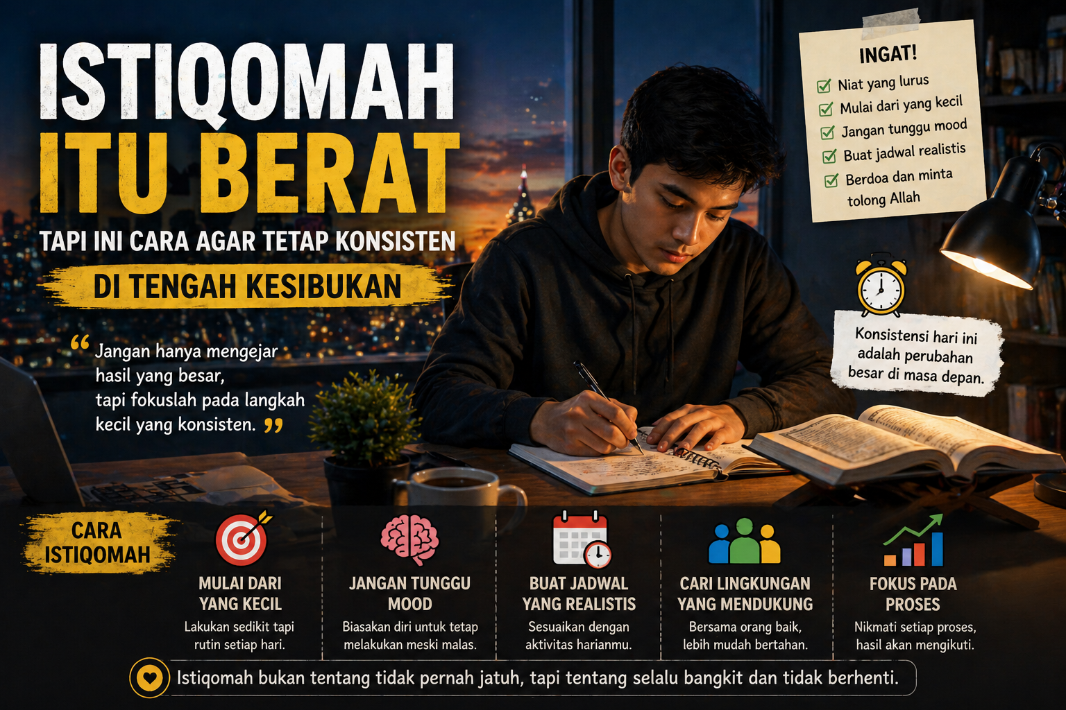 cara istiqomah