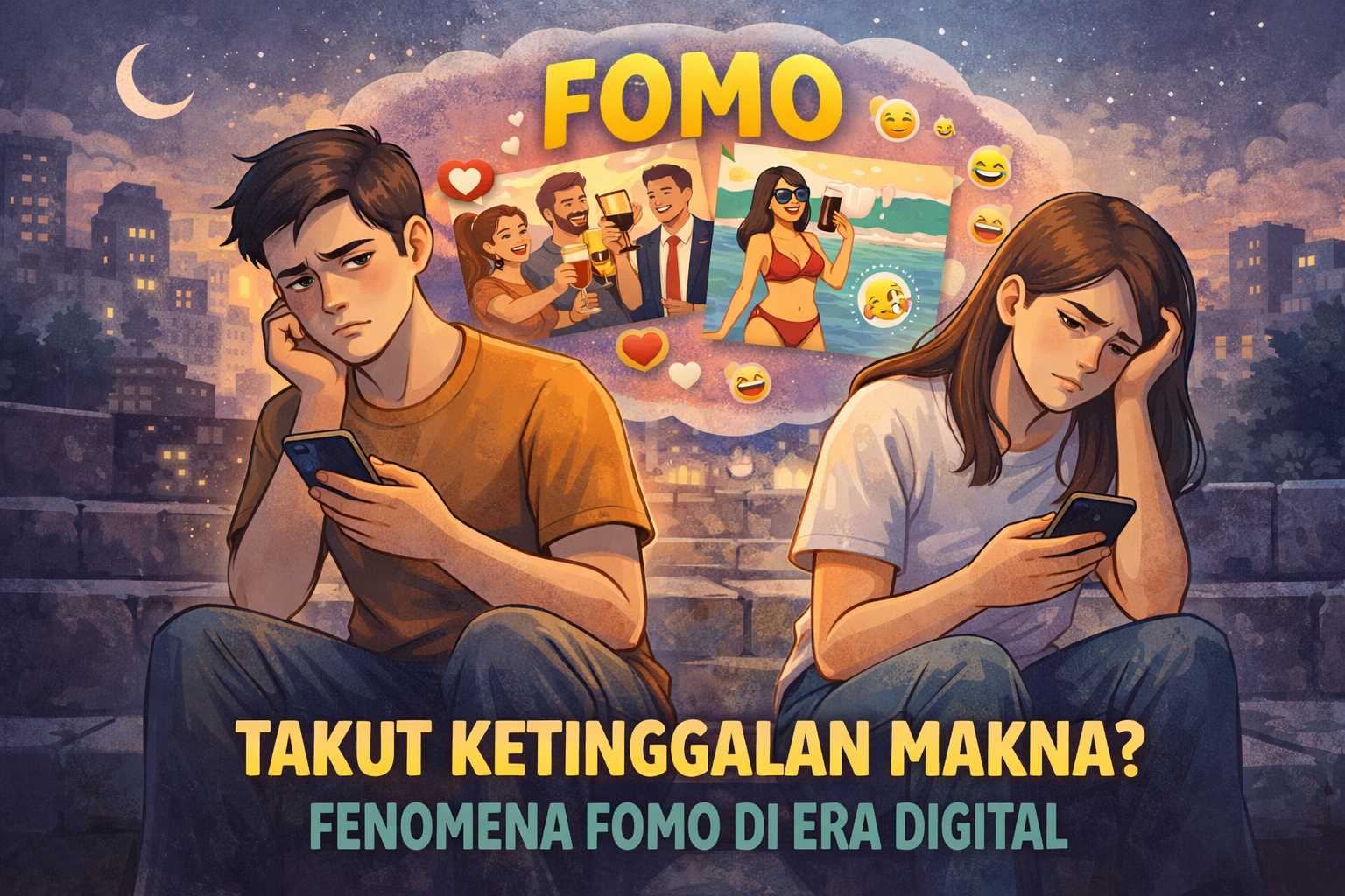 kecanduan media sosial fomo