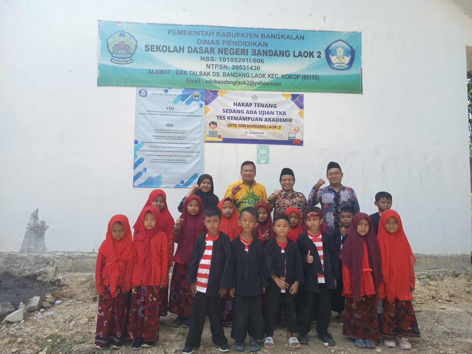 Pelaksanaan visitasi akreditasi SDN Bandang Laok 2 Kecamatan Kokop Kabupaten Bangkalan tahun 2026.