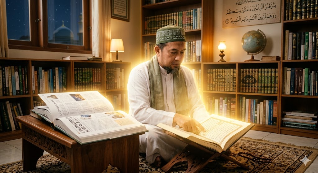 kemuliaan dan derajat tinggi yang diberikan Allah kepada orang-orang berilmu.