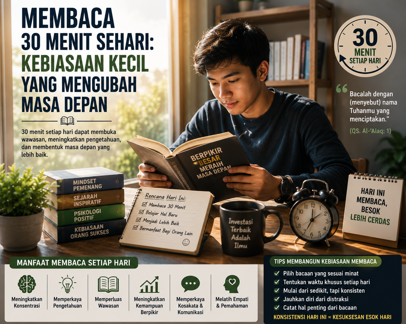 kebiasaan membaca yang mampu mengubah masa depan