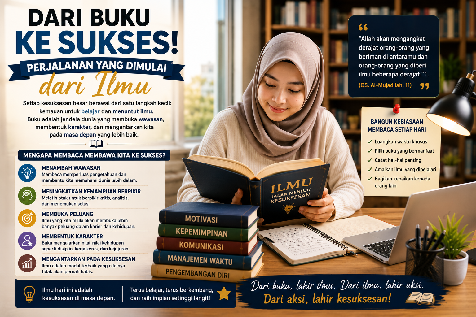 kesuksesan melalui ilmu pengetahuan