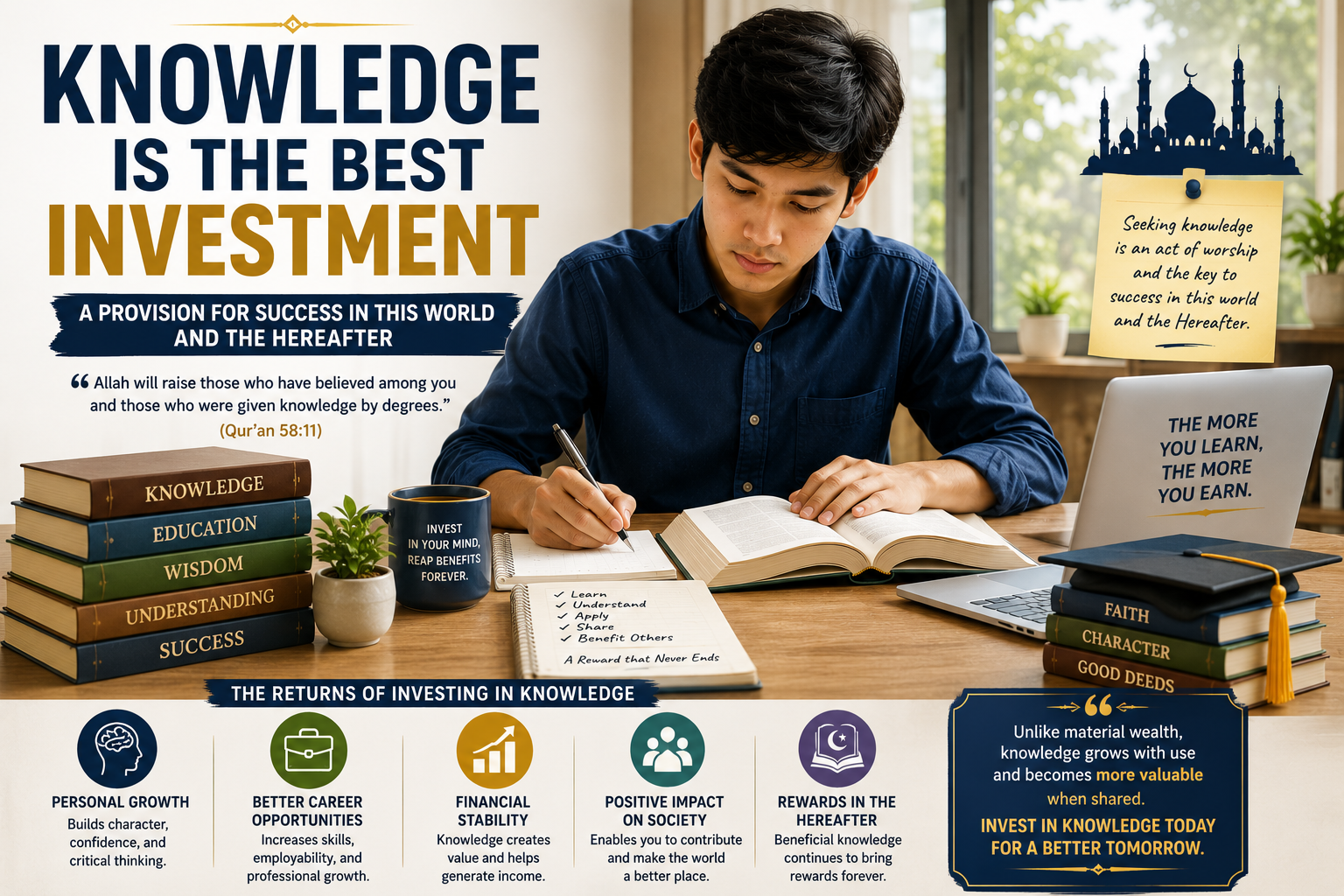 knowledge as the best investment for personal growth