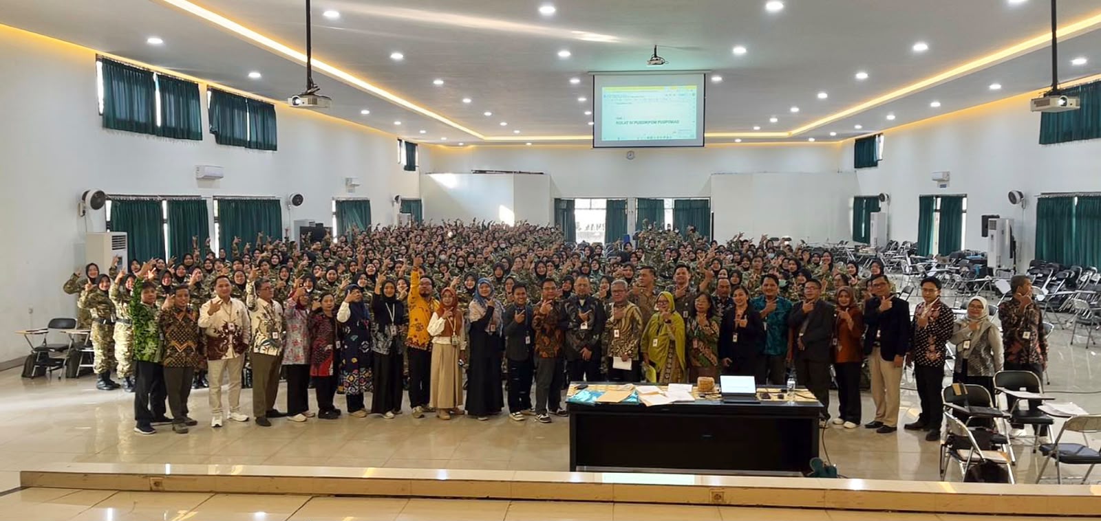 Pelaksanaan Asesmen Kompetensi Skema Manajer KDKMP yang diikuti 539 asesi bersama 28 asesor di Kolat IV Pusdikpom Cimahi pada 27–29 Juli 2026